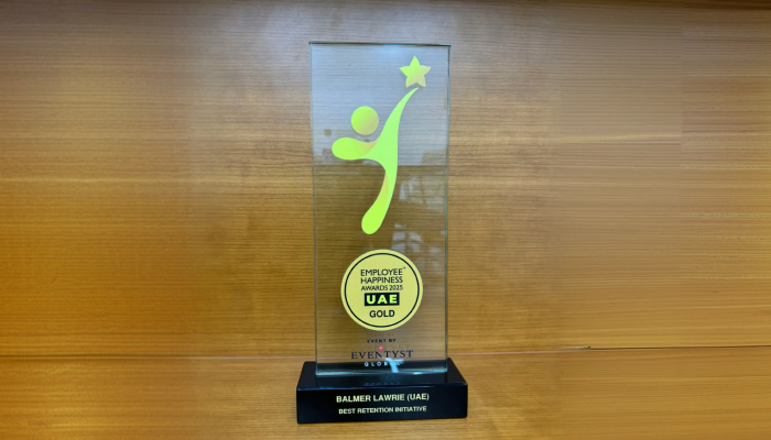 Balmer Lawrie (UAE) L.L.C. Wins Gold for Best Employee Retention Initiatives